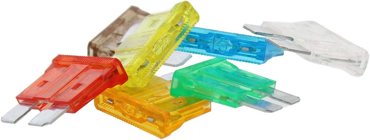 ABN 120-Piece Standard Fuse Assortment, 5, 7.5, 10, 15, 20, 25, 30 AMP – Regular ATM Blade Fuses for Cars, Trucks, Boats: Automotive
