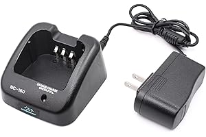 ACCESSORYWAY Replace BC-160 BC-179 Charger for ICOM BP-232 BP-232H BP-230 BP-231 BP-232 Radio Battery Compatible for ICOM IC-A14 IC-F15 IC-F3011 IC-F4011 IC-F3161 F14 F24 F3011 F4011 Battery Charger