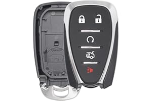 SUPALAND Key Fob Shell Case Replacement Fits for Chevy Malibu Cruze Camaro Chevrolet Traverse Blazer Equinox 2016-2022 Keyless Entry Remote Control 5 Button Pad Cover (HYQ4EA HYQ4AA)