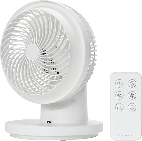 Amazon Co Jp モダンデコ 360度 首振り サーキュレーター 静音 リモコン付き 小型 おしゃれ ホワイト ホーム キッチン