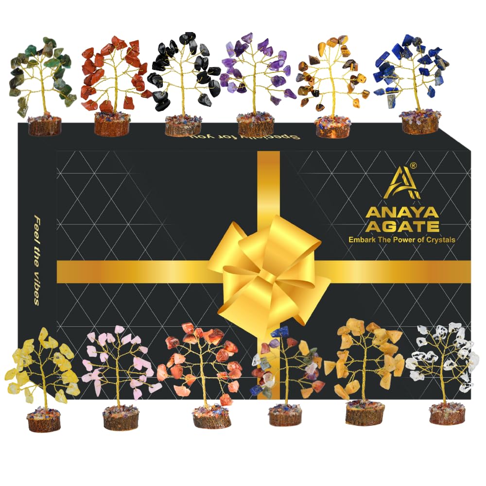 ANAYA AGATE Crystal Tree Gift for Women, Set of 12
