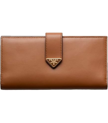 Amazon.com: Prada Women's Black Leather Long Wallet 1ml506 Vitello