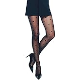 Conte Tights Heart Patterned Sheer Pantyhose Bonheur 20 Den