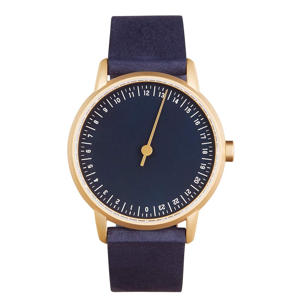 SLOW Round 10 - Blue Leather, Gold Case, Blue Dial