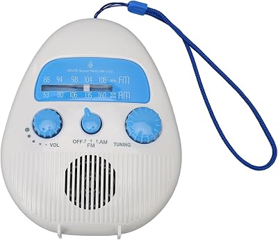 Yosoo Health Gear AM FM Mini Water Resistant Shower Radio Battery Operated
