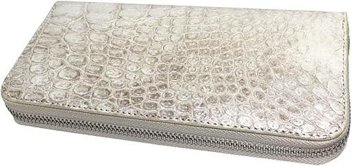 Amazon 長財布 クロコダイル ヒマラヤ ホワイト ワニ革 メンズ レディース ノーブランド品 財布