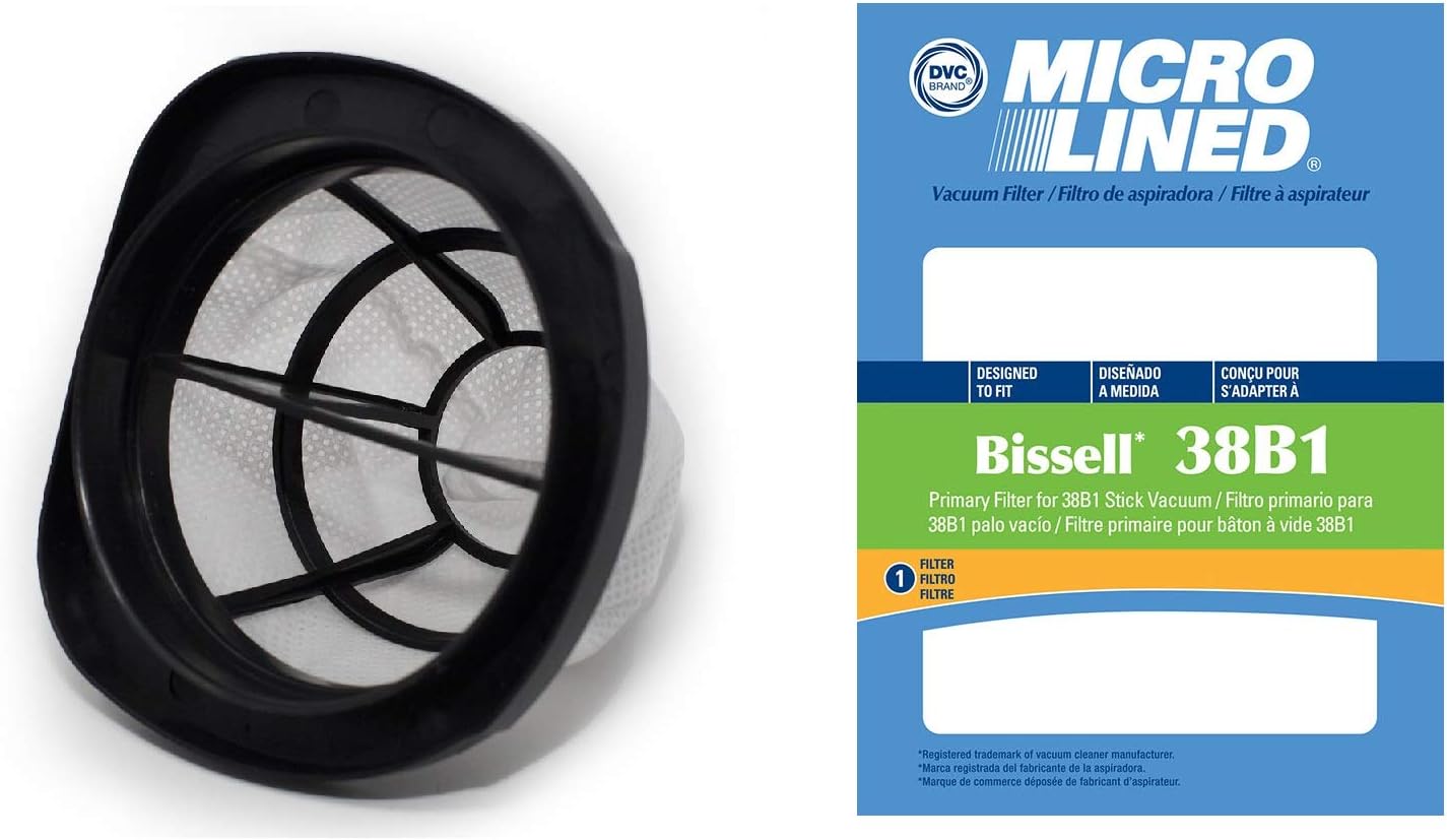 DVC Micro-Lined Replacement Filter 203-7424 Fit Bissell 3 in 1 Stick Vac - 1 Filter