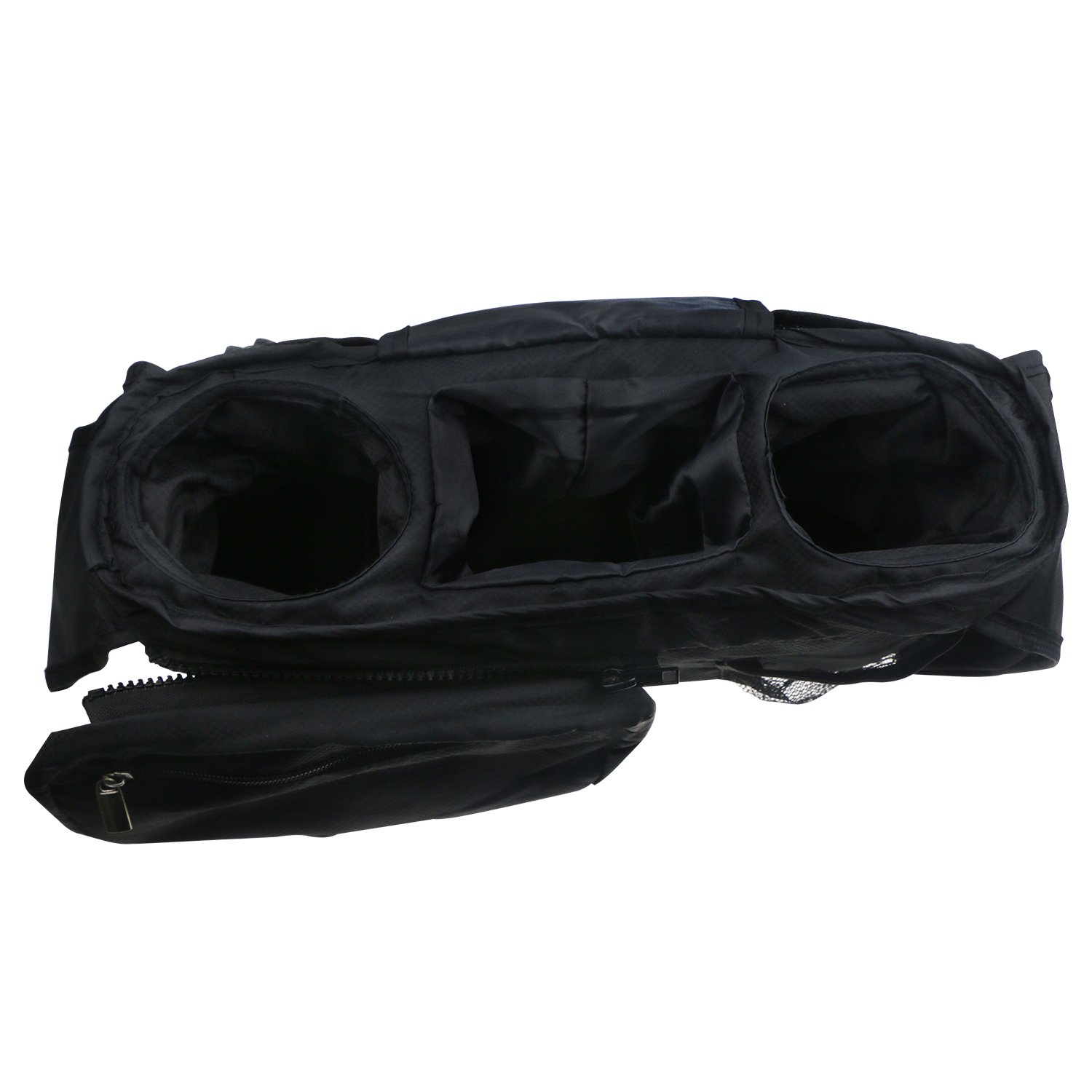 Stroller Organizer Black, ProCIV Universal Baby Stroller Bag Fits All Strollers Premium Deep Insulated Stroller Cup Holders Extra-Large Storage Space for iphones Diapers Cups Toys