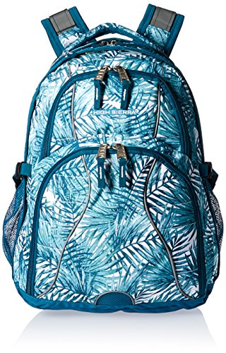 High Sierra Swerve Laptop Backpack, Palms/Lagoon