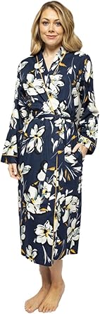 bademantel damen blumenmuster