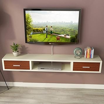 Amazon Com Gdf Floating Shelves Wall Mounted Media Console Retro