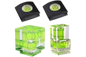 Camera Level Hot Shoe Level Hot Shoe Bubble Cover Combo Pack 3 Axis 2 Axis 1Axis Compatible with Nikon, Olympus, Pentax Digit