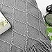 BATTILO HOME Grey Throw Blanket
