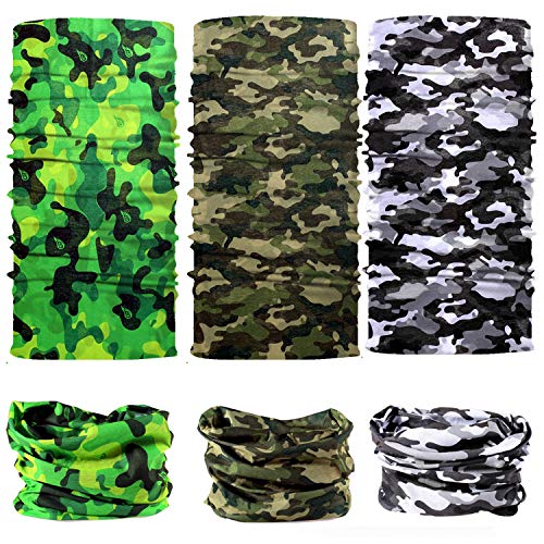 image for NTBOKW Headwear Seamless Bandana Headband Face Mask for Sun Dust Wind 