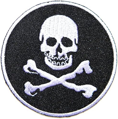 Skull Ghost Cross Bone Logo Biker Lady Rider Hippie Punk Rock Heavy Metal Tatoo Jacket T-shirt Patch Sew Iron on Embroidered Sign Badge