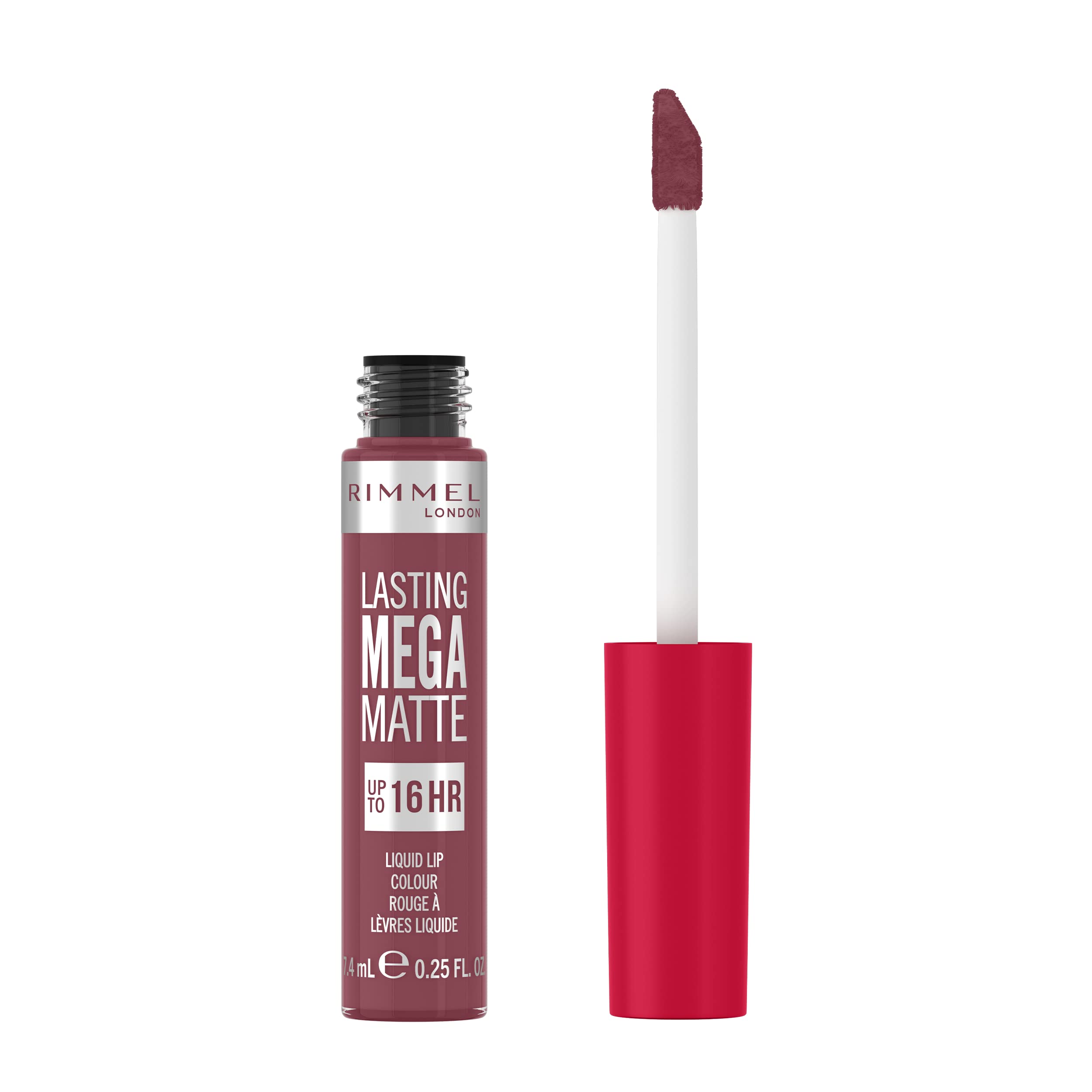 Rimmel London Lasting Mega Matte Liquid Lipstick, Long-Lasting, Hydrating, Vegan Formula - 900 - Ravishing Rose, 7.4ml