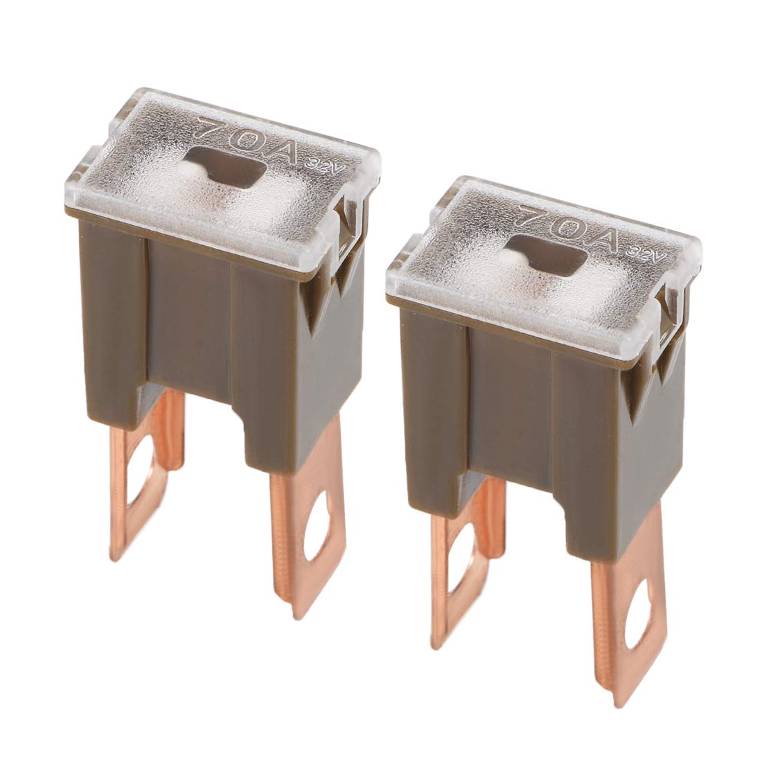 sourcing map Tridge Fuse 32V 70A Male Terminal Blade J Case Box for Truck 2pcs