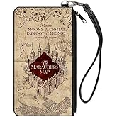 Buckle-Down Buckle-Down Zip Wallet Harry Potter Large Accessory, Harry Potter, 8" x 5"