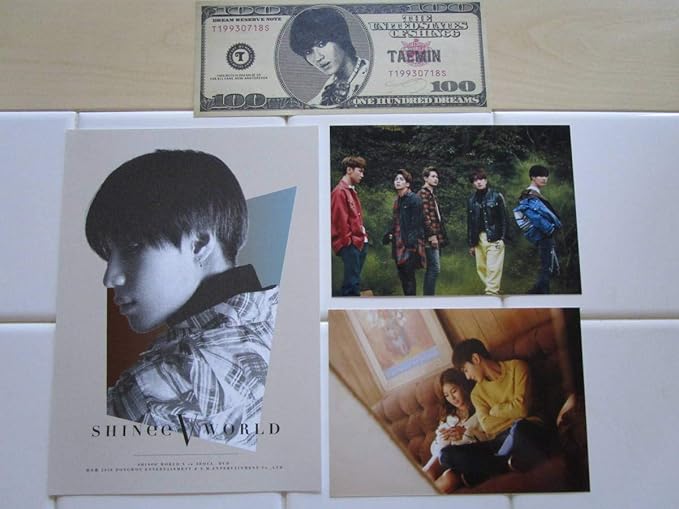 Amazon Shinee テミン君グッズセットshinee World ポストカードboa テミン生写真特典写真日本ツアー特典ドル札セット アイドル 芸能人グッズ 通販