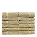 Chakir Turkish Linens Turkish Cotton Luxury Hotel & Spa Bath Towel, Wash Cloth - Set of 12, Driftwood