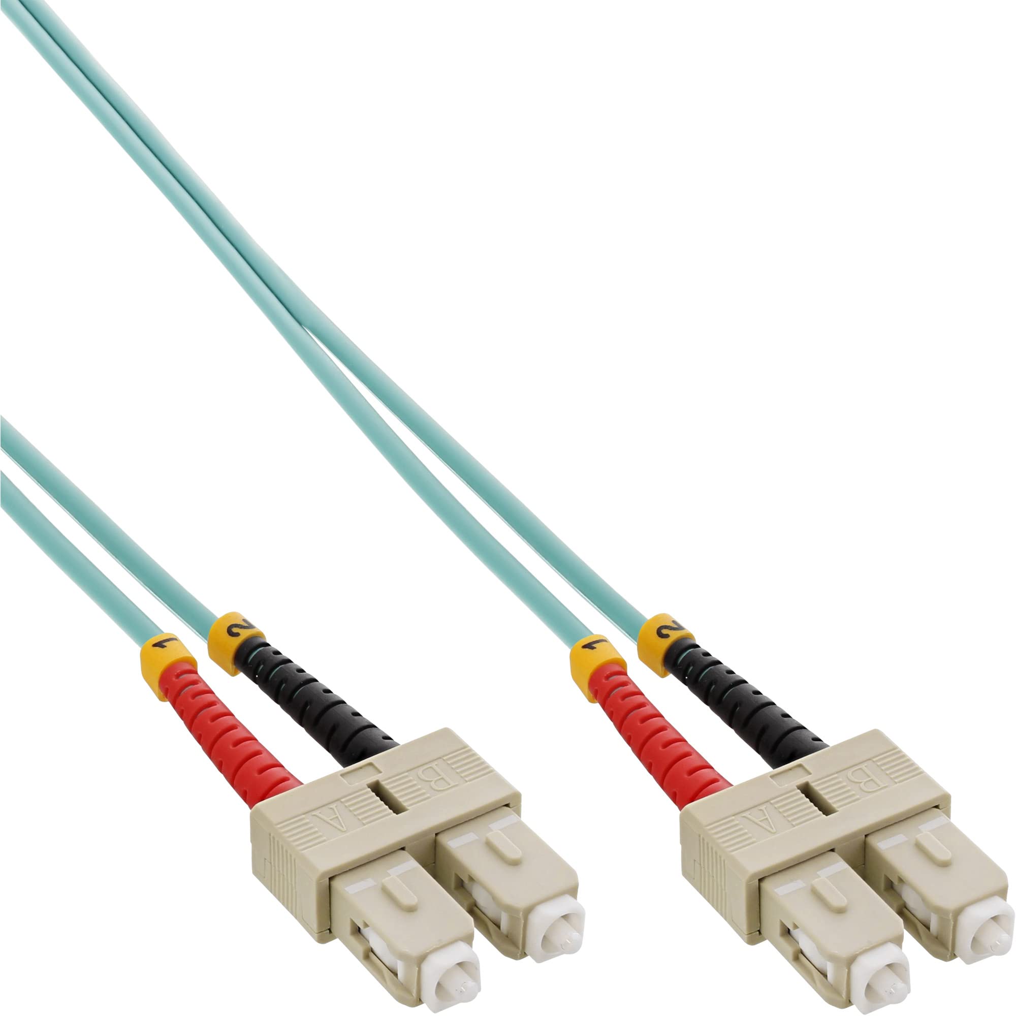 InLine 83501O LWL Duplex Cable SC Male to SC Male OM3 / 1 m