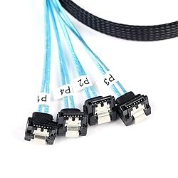 ADCAUDX 2Pack Mini-SAS to SATA Cable: 1M SFF-8087