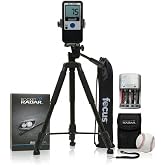 Pocket Radar Ball Coach Pro-Level Radar Gun Bundle | 360-degree rotating mount, tripod stand with carrying bag, rechargeable batteries, (3 items)