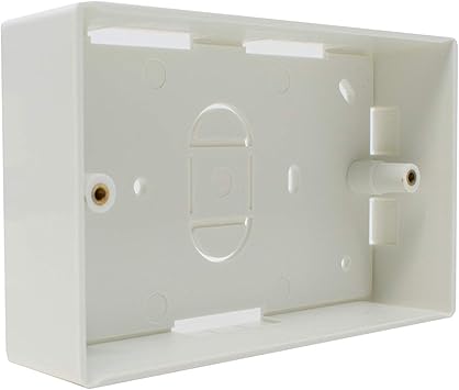 Caja de montaje en superficie de color blanco, 86 x 86 x 32 mm: Amazon.es: Electrónica