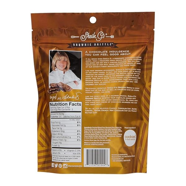 SHEILA G’S, BROWNIE BRITTLE TOFFEE CRUNCH, 5 OZ