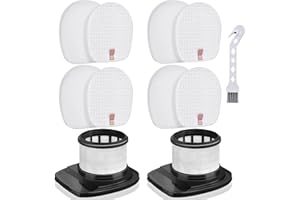 Leadaybetter IX141 Filter Replacement for Shark Rocket Pro IX140 IX141 IX142 IZ140 IZ140C IZ141C IZ142 UZ145 Cordless Stick Vacuum, 2 HEPA & 4 Foam & Felt Filters, Part # 617FJ140 & 616FJ140