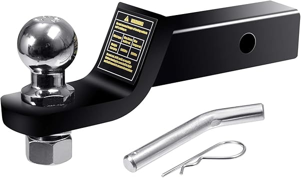 Amazon Com Goplus Trailer Hitch Ball Mount With 2 Inch Trailer Ball Hitch Pin Fits 2 Inch Receiver 6000 Lbs Gtw 2 Inch Drop Automotive