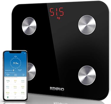 Amazon Renpho 体重 体組成計 スマホ連動 体脂肪計 高精度 Bia技術 Usb充電 体重計 体重 体脂肪率 皮下脂肪 内臓脂肪 筋肉量 骨量 体水分率 基礎代謝量 Bmiなど測定可能 登録人数無制限 Bluetooth Iphone Androidアプリで健康管理 スマートスケール 日本語対応app Amazon Renpho 体重 体組成計 スマホ連動 体脂肪計 高精度 Bia技術 Usb充電 体重計 体重 体脂肪率 皮下脂肪 内臓脂肪 筋肉量 骨量 体水分率 基礎代謝量 Bmiなど測定可能 登録人数無制限 Bluetooth Iphone Androidアプリで健康管理 スマートスケール 日本語対応app