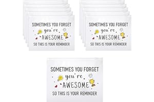 Reginary 50 Pcs Inspirational Gifts Bulk for Women Cosmetic Bag EVA Makeup Bag with Zipper for Birthday Christmas Encouragement Presents(You Are Awesome)