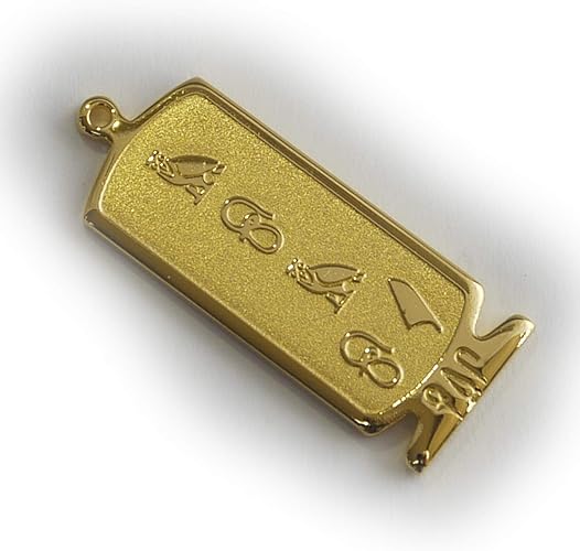 Amazon 展示品 ヒエログリフ ペンダント ももえ 名前ネームネックレス 象形文字 ピラミッド 古代エジプト文字 名前 ゴールド ネックレス 開運 パワーグッズ 聖刻文字 ネックレス 通販