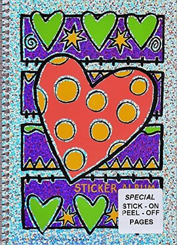Polka-Dot Heart from Hambly Studios Sticker Collecting Album 5x7"