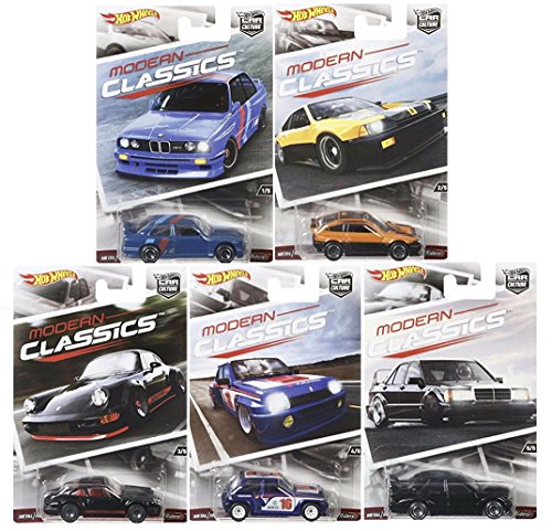 Hot wheels car culture modern classics set of 5 real rider collec…