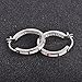 925 Sterling Silver Women's Hoop Earring,White and Blue Earring For You choose Perfect Match