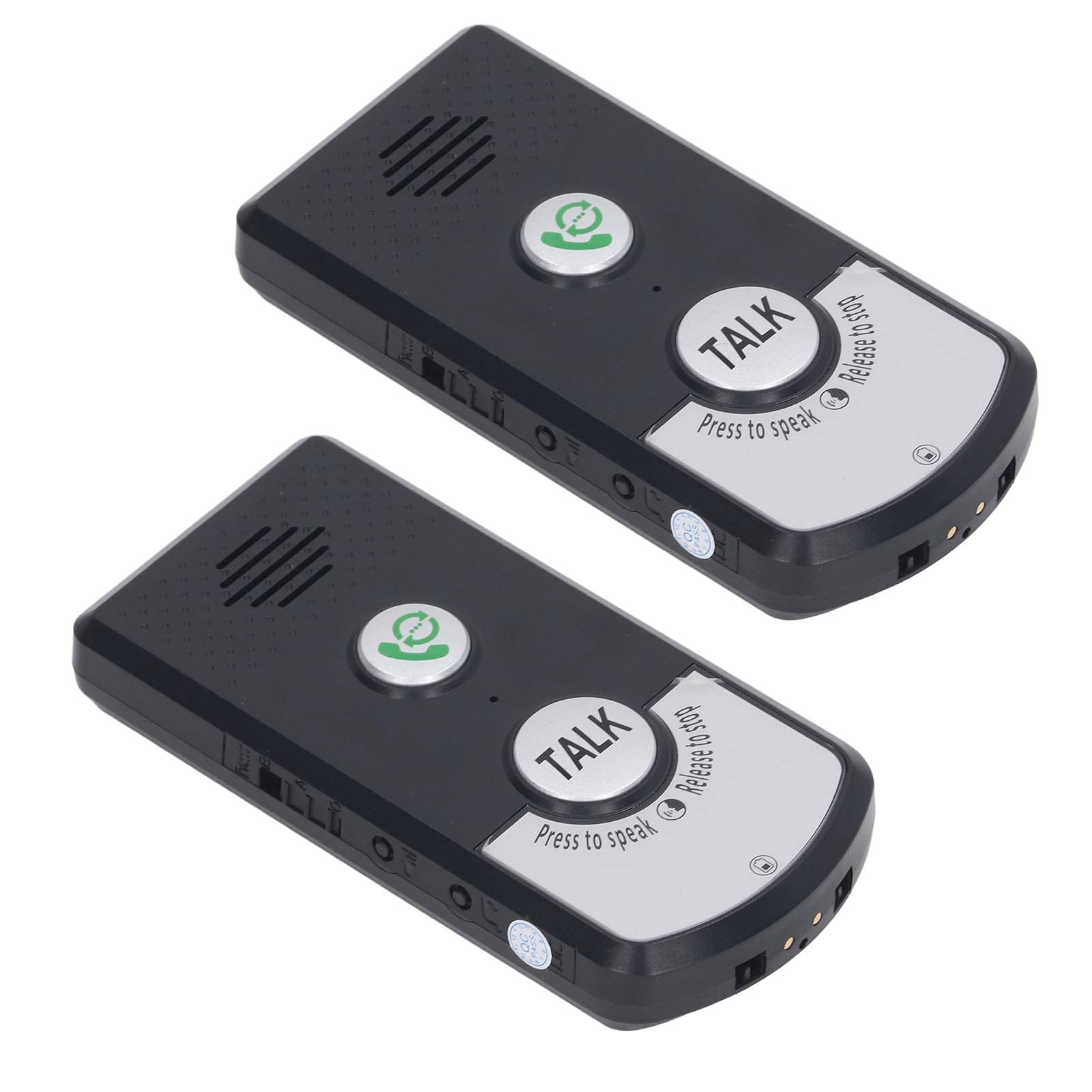 2 Way Voice Intercom, 2 Pcs Wireless Intercom Unit Super Long Range Wireless Intercomunicador Waterproof Intercom Doorbell System Unit for Household, Office, Laboratory Environment