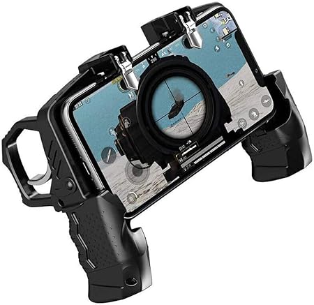 Amazon Co Jp 引金式 Codモバイル 荒野行動 Pubg Mobile用 ゲームコントローラー 伸縮式 ゲームパッド 高速射撃ボタン クリック感 優れたゲーム体験 エイムアシスト Iphone Android 等対応 家電 カメラ