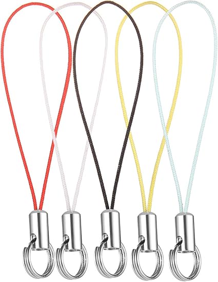 Amazon Hisumato 携帯ストラップパーツ 二重リング付きストラップ 手工零件 5色5本 外観改良型 ストラップ マスコット 通販