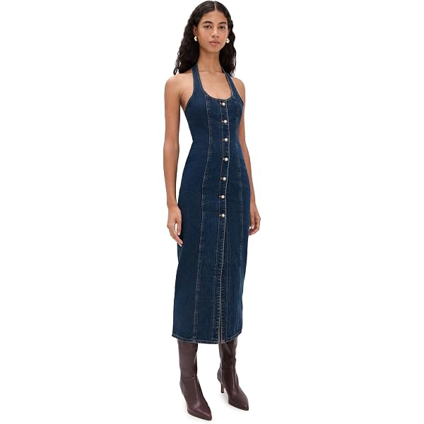 denim dress lioness Honey Corset Denim Mini Dress General Pants Co