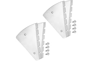 Syhood 4 Pieces 8'' Ice Auger Blades with 8 Screws Compatible with Strike Master Mora Stainless Steel Replacement Drill Blades Smooth and Precise Cutting for Ice Fishing Winter Outdoor