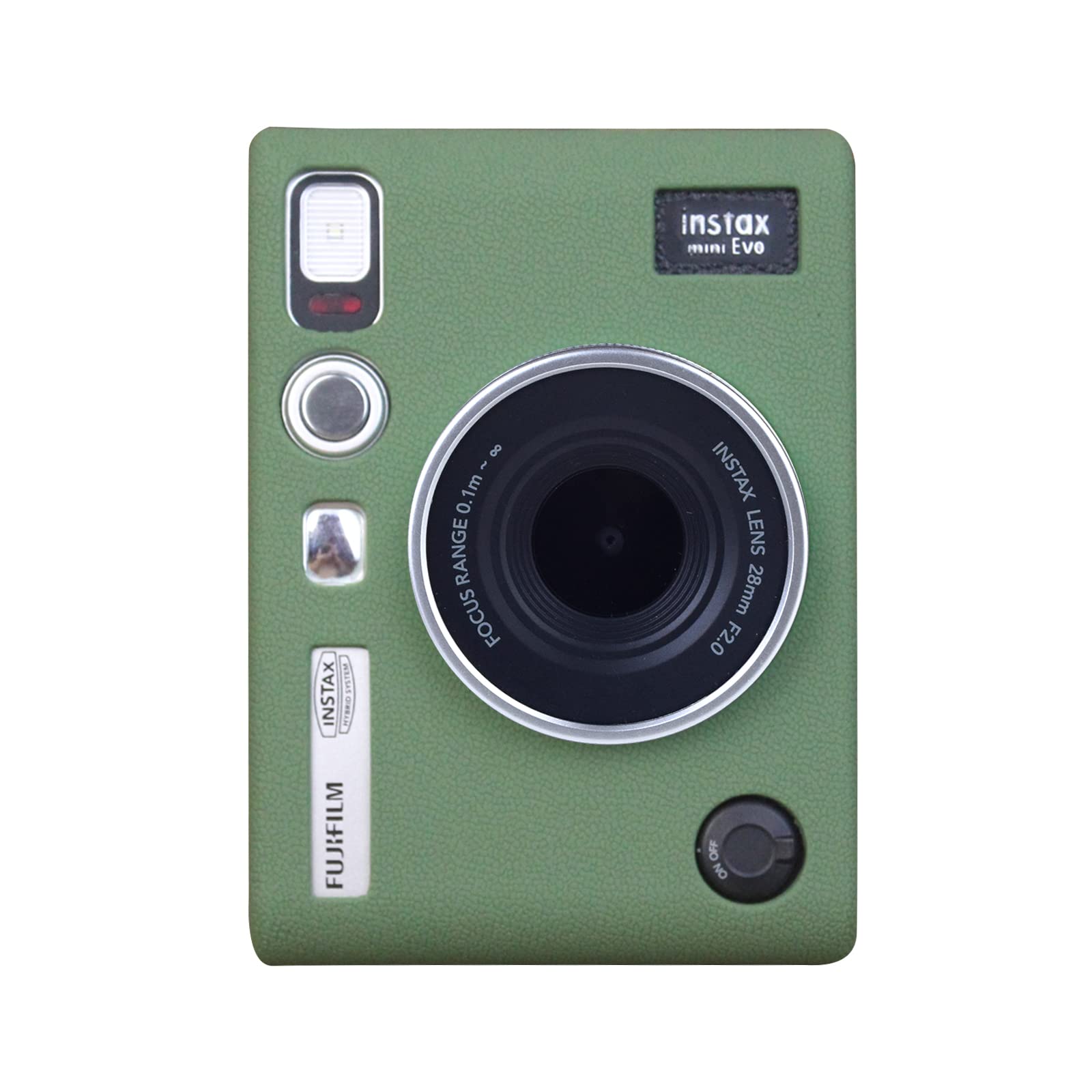 Rieibi Mini EVO Case - Silicone Protective Case for Fujifilm instax Mini EVO Instant Camera - Soft Rubber Lightweight Case for Fujifilm evo - Green