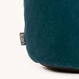 icon Milano Teal Green Velvet Bean Bag Pouffe - Large Footstool view 6