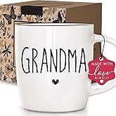 Promoted to Grandma Coffee Mug Gifts, New Pregnancy Announcement Gift for Future Grandmother, Unique Baby Reveal Mugs for Grandma Nana Grandmother, Christmas Thanksgiving Coffee Mug Gift 13oz