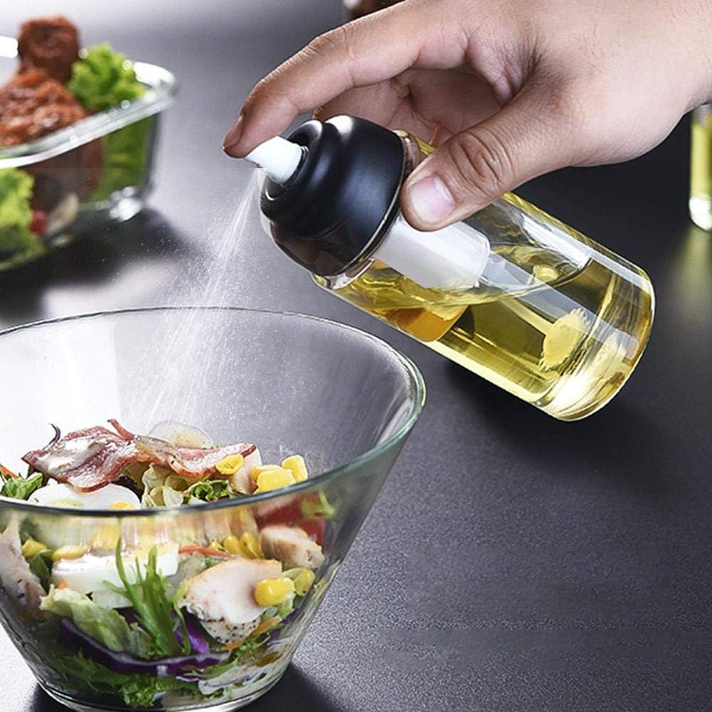 RecoverLOVE 150ml Olive Oil Sprayer, Oil Spray Empty Glass Bottle Vinegar Bottle Oil Dispenser for Cooking Salad BBQ Kitchen Baking