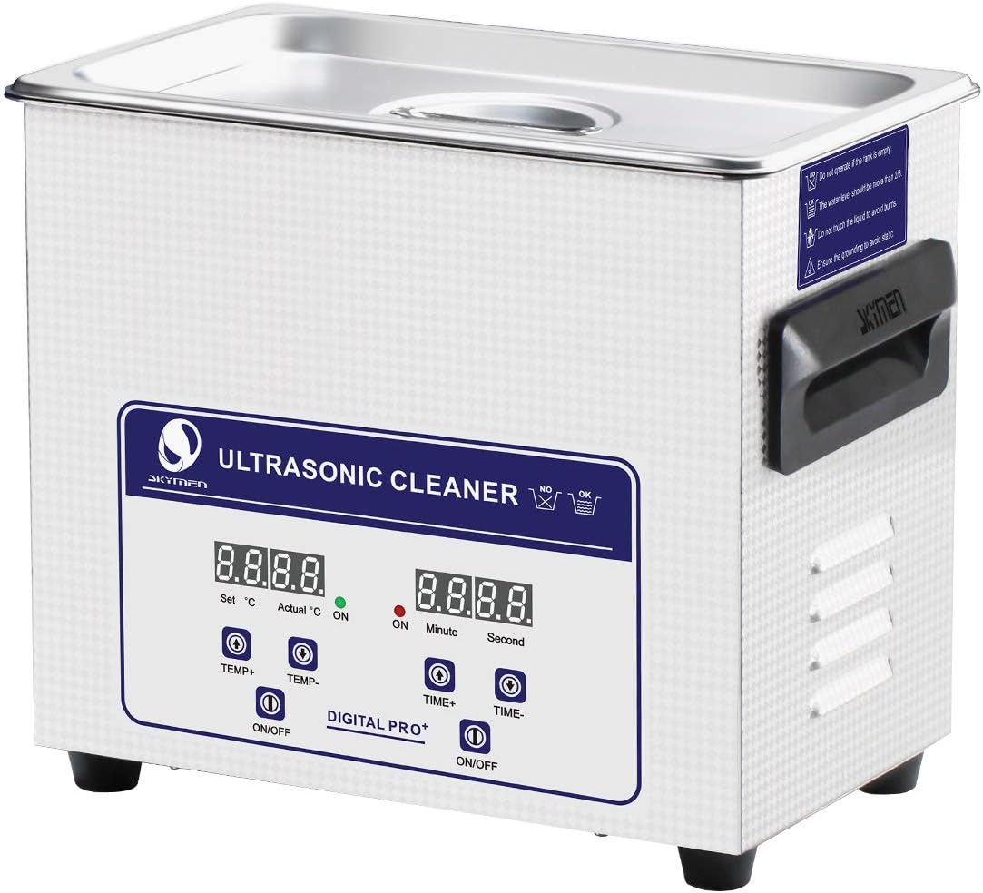 Skymen Professional Ultrasonic Cleaner 3L Digital Ultrasonic Cleaner Machine with Timer and Heater, Ultrasonic Cleaning for Gun Parts,Eyeglasses and Watches Accessories,Dental Tools,Circuit Board