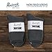 Pembrook Non Skid / Slip Socks Cotton Hospital Socks - (2-Pack) - Great for adults, men, women, Medical patients, Grey, One Size