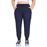 ZERDOCEAN Women's Plus Size Hiking Pants Lightweight Quick Dry Cargo Joggers Athletic Pants