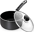 Utopia Kitchen 2 Quart Nonstick Saucepan with Glass Lid - Multipurpose Use for Home Kitchen or Restaurant
